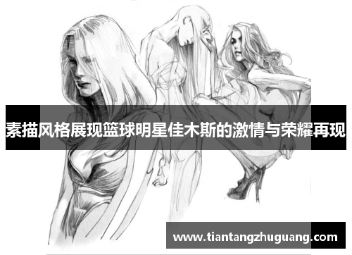 素描风格展现篮球明星佳木斯的激情与荣耀再现
